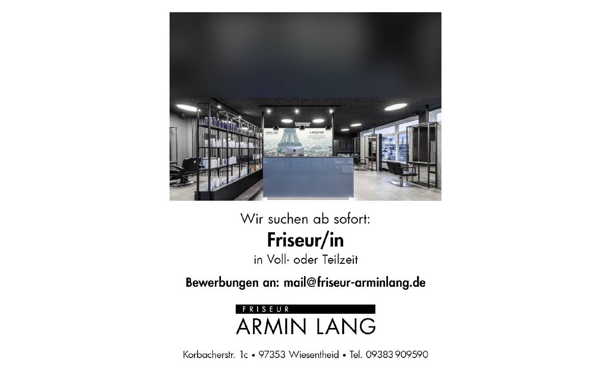 Friseur/-in (m/w/d) gesucht!