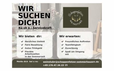 Servicekräfte Weinstube m/w/d
