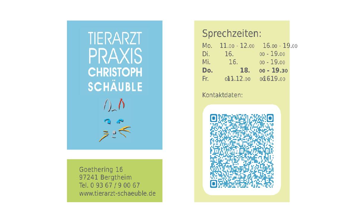 Tierarzt Schäuble Bergtheim Logo Jobs on Air