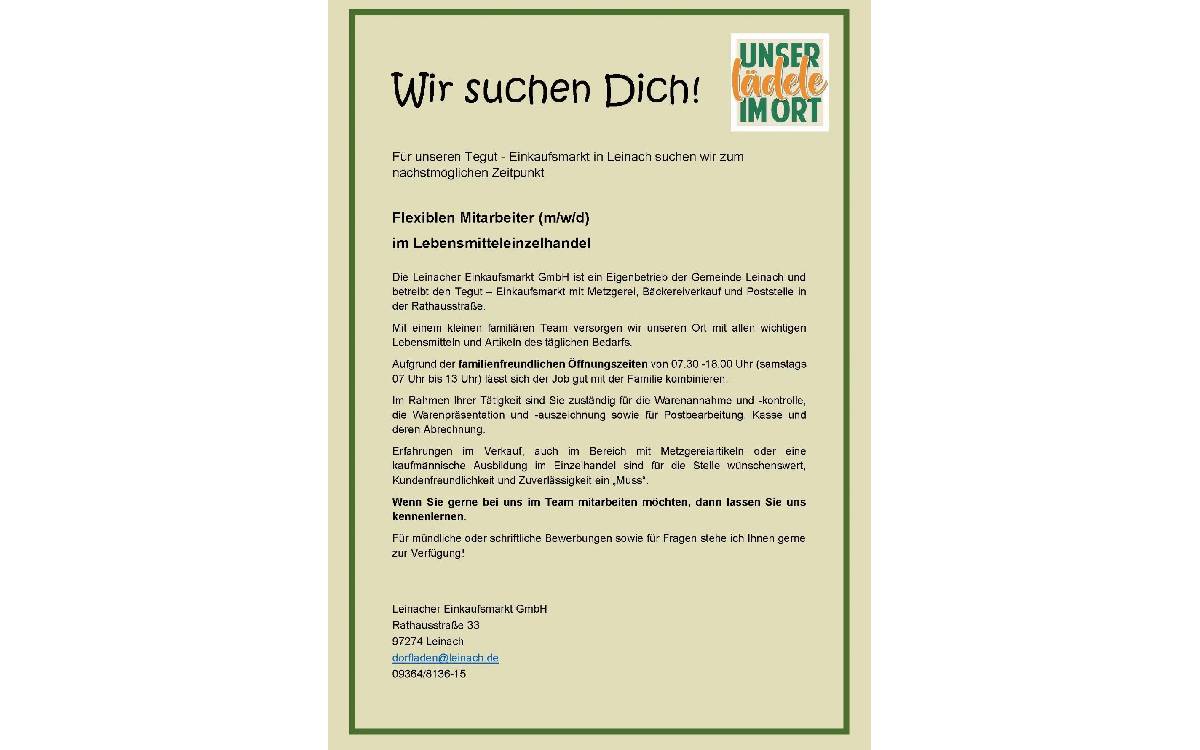 Leinach Metzregrei Logo Jobs on Air