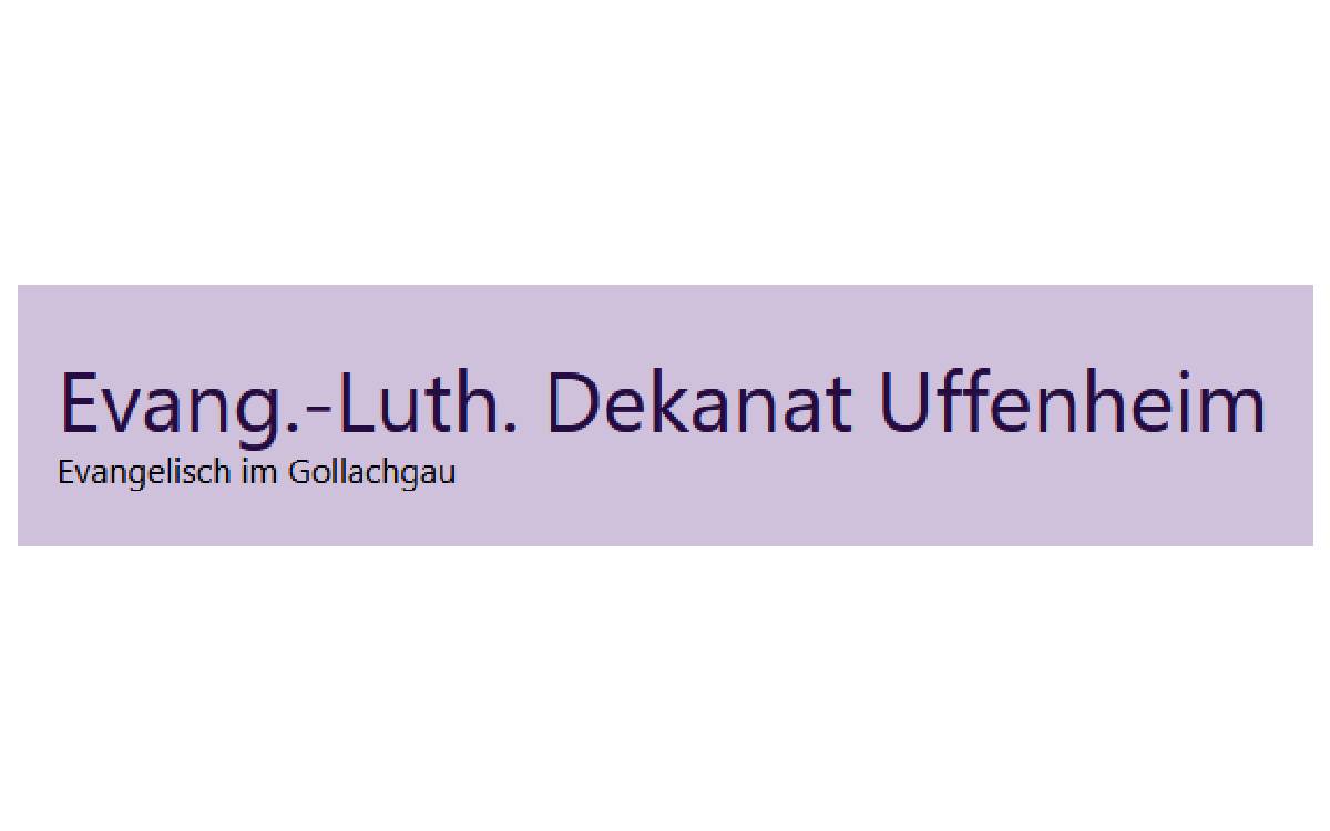 Evang.Luth Dekanat Uffenheim Logo Jobs on Air
